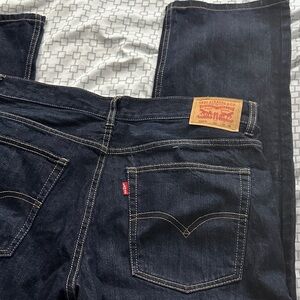 Levi's Men's Dark Blue Straight Jeans